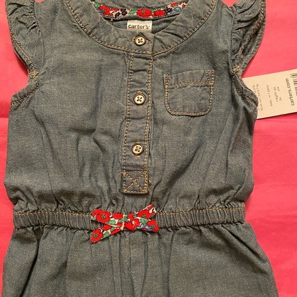 NWT Carter's Jean jumper with bow and flutter sleeves - Picture 6 of 9